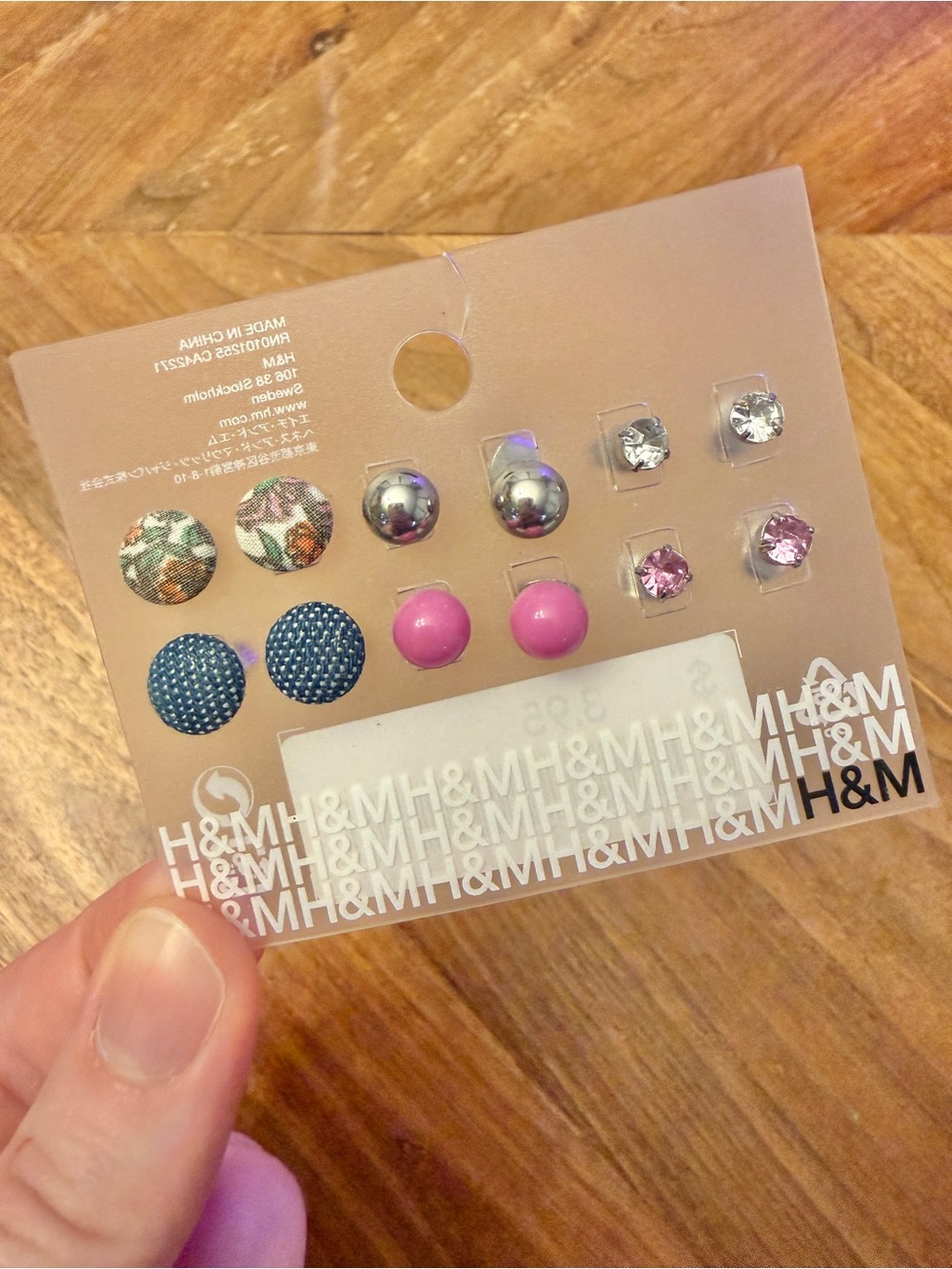 2010 H&M Twee Scene Emo Kid Stud Earrings Set Indie Coquette Y2K